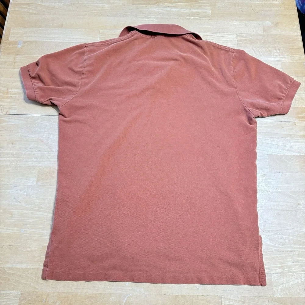Polo by Ralph Lauren Mens Shirt Rust Orange Classic Collared Shirt Size Large